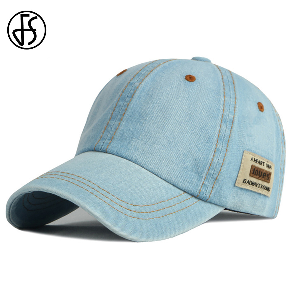 Streetwear Brand Paris - Boné de Beisebol Azul Jeans FS