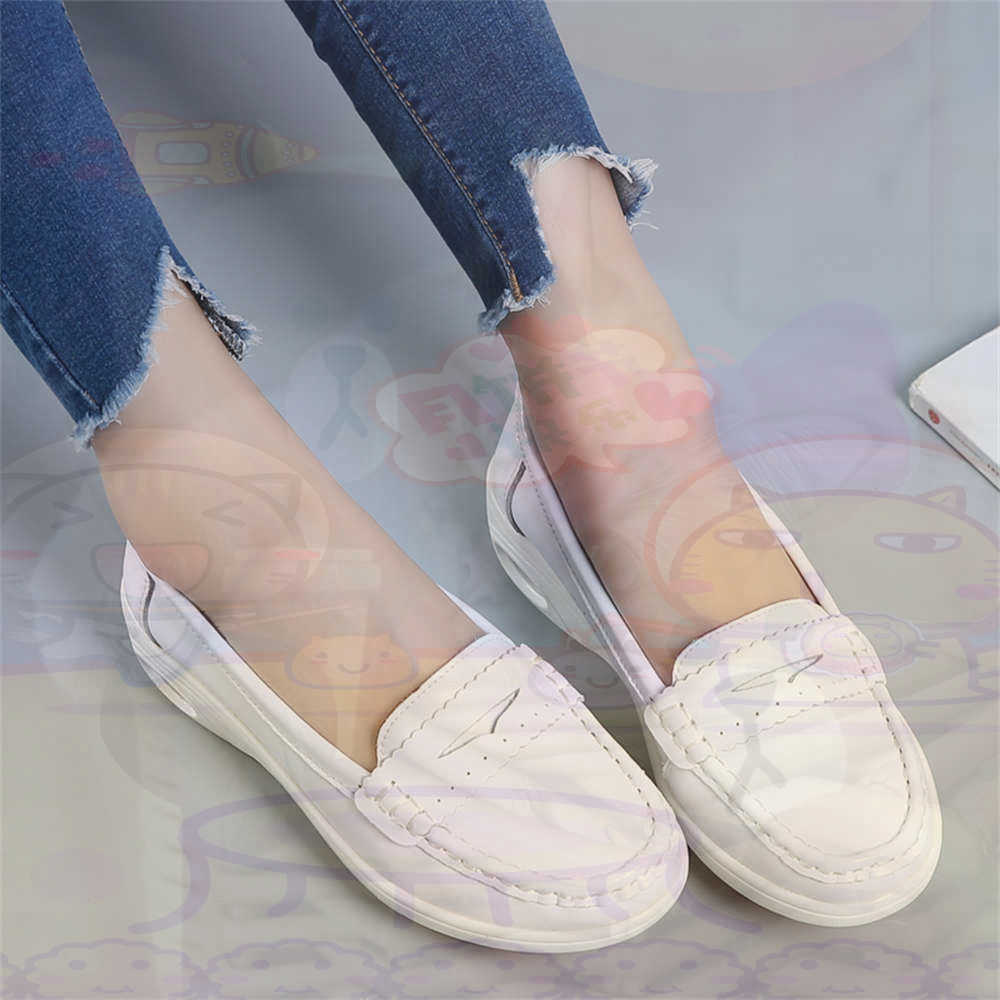 Streetwear Brand Best - Macio deslizamento-em das mulheres sapatos de