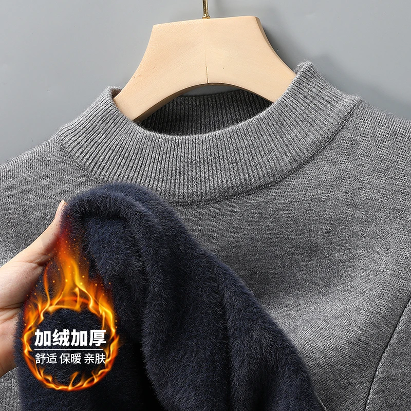 Streetwear Brand - Meia gola alta malhas camisola novo