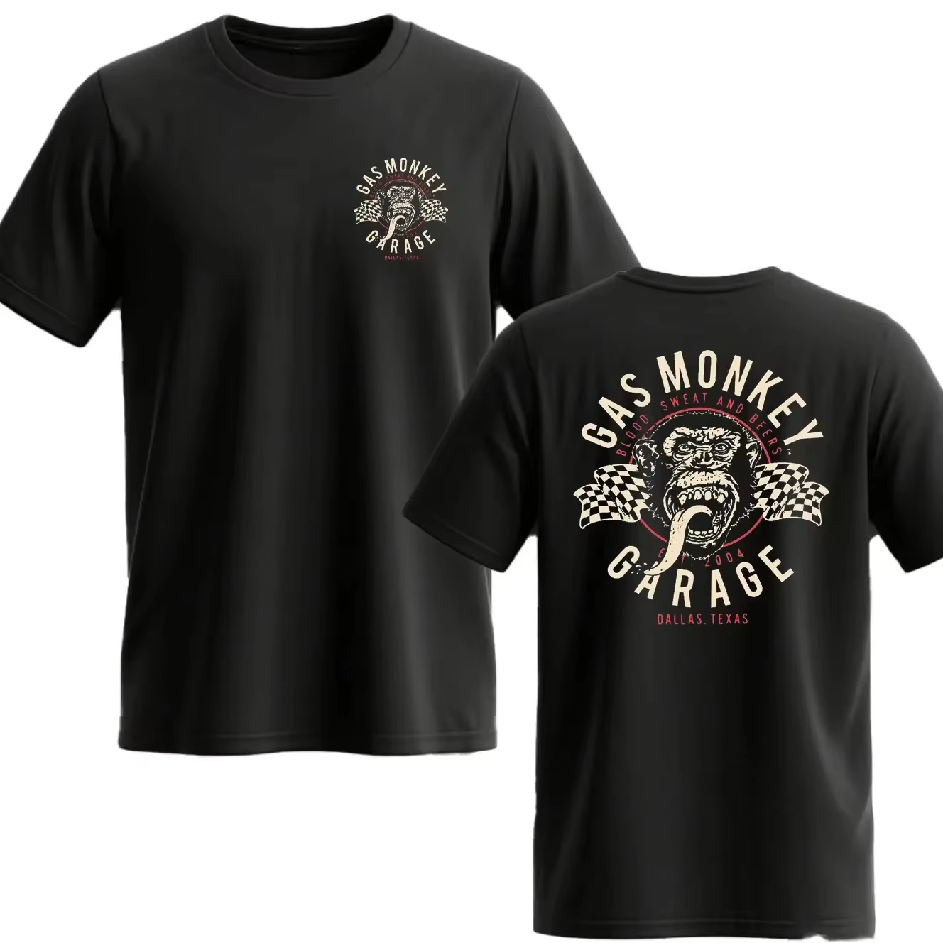 Streetwear Brand Paris - Camiseta Art Monkey Classic Modification Car