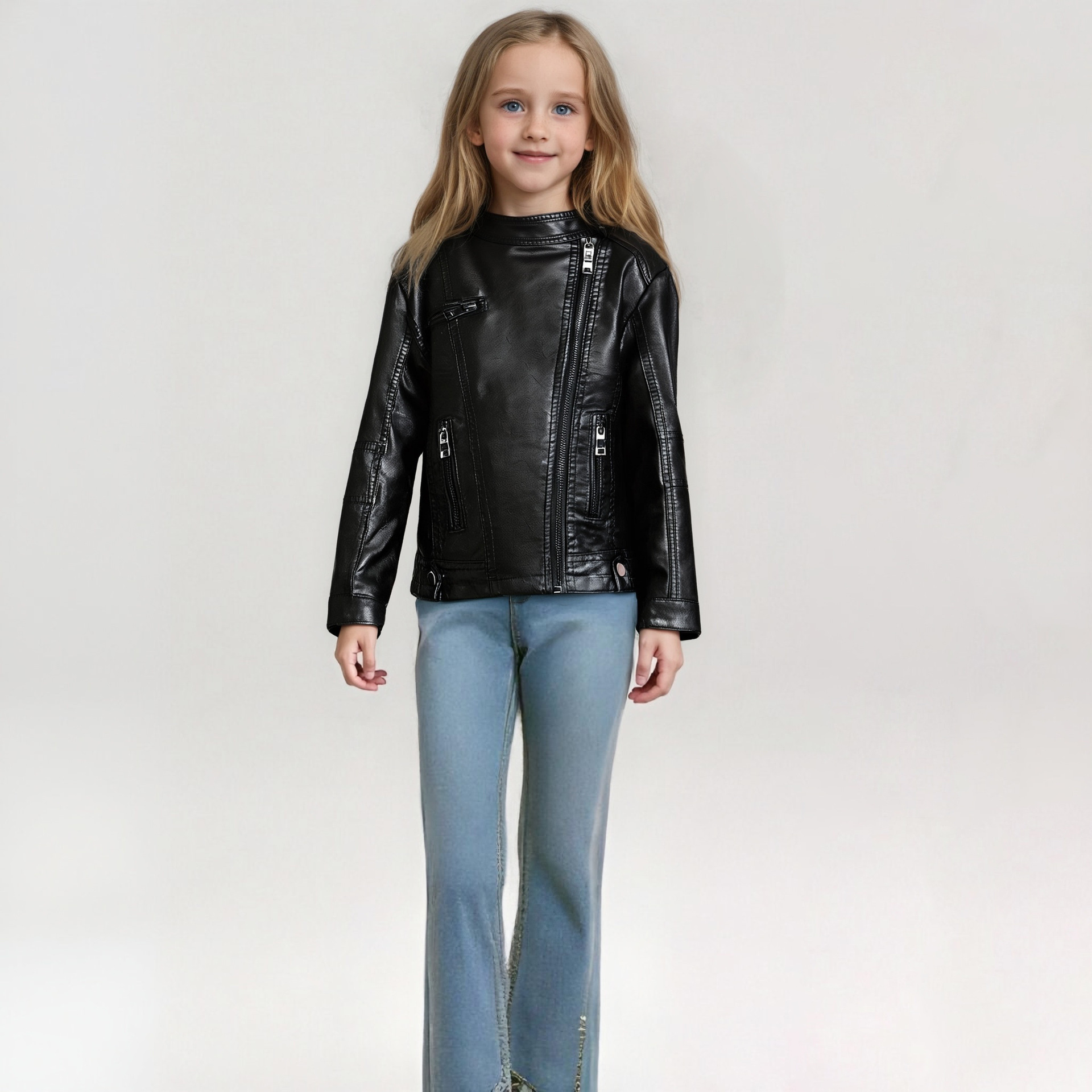 Streetwear Brand Photography - 2-12y ano novo meninas preto rock