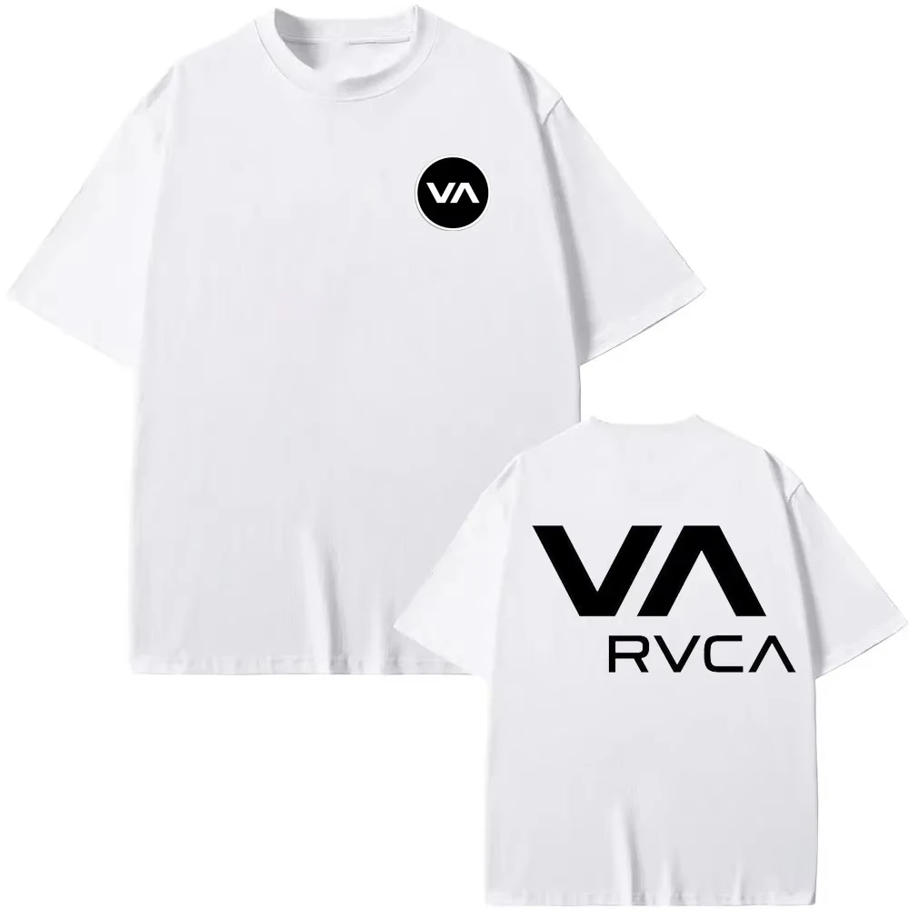 Streetwear Brand Clothing - Camiseta RVCA Preta de Algodão para