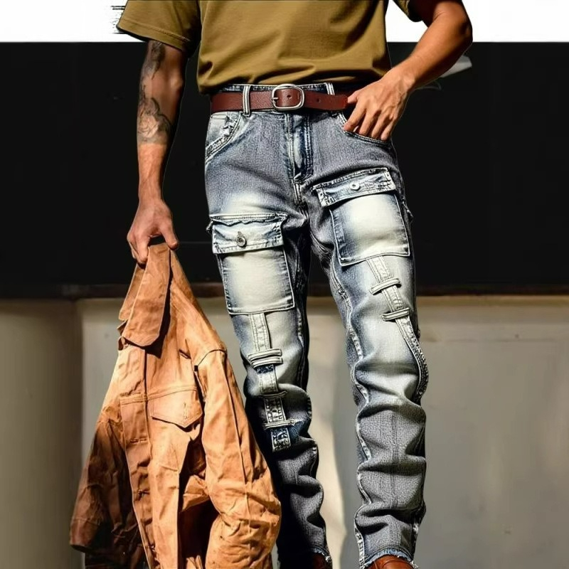 Calças Masculinas Retrô Casuai - Streetwear Brand America avaliação e preço