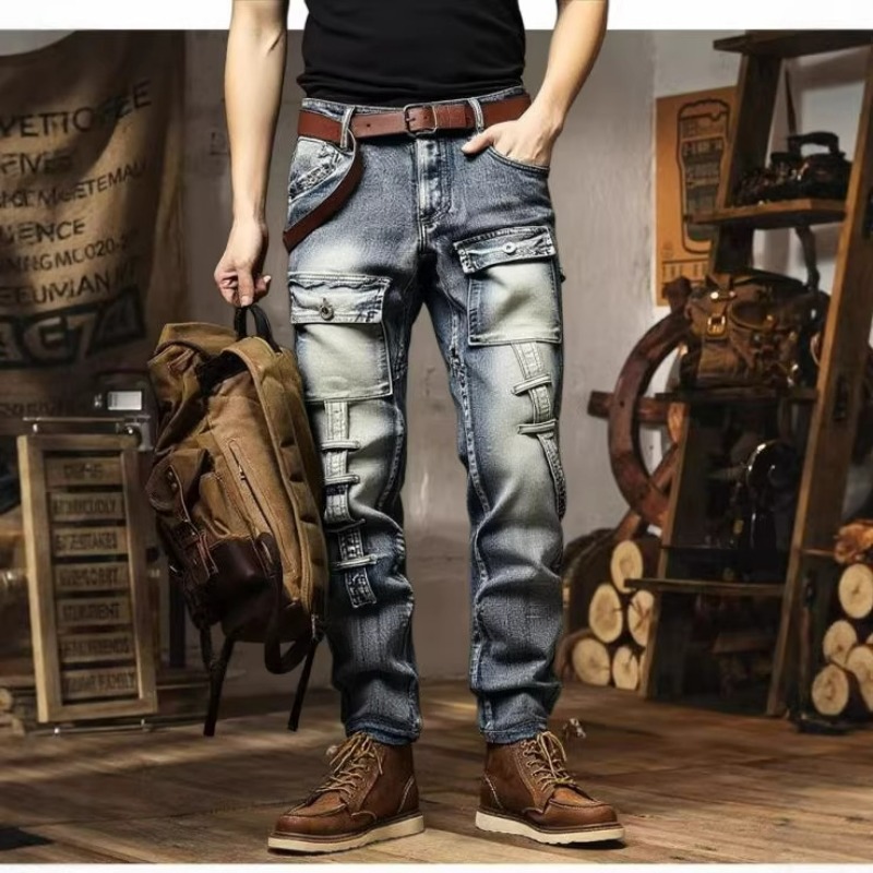 Calças Masculinas Retrô Casuai - Streetwear Brand America avaliação e preço