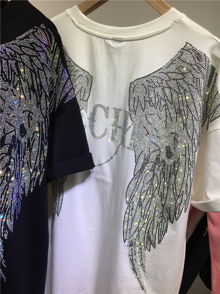 Unisex Oversized Rhinestone An - Streetwear Brand Clothing avaliação e preço