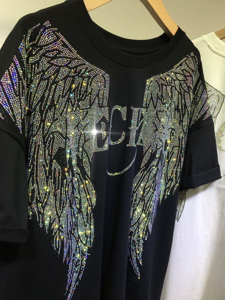 Unisex Oversized Rhinestone An - Streetwear Brand Clothing avaliação e preço