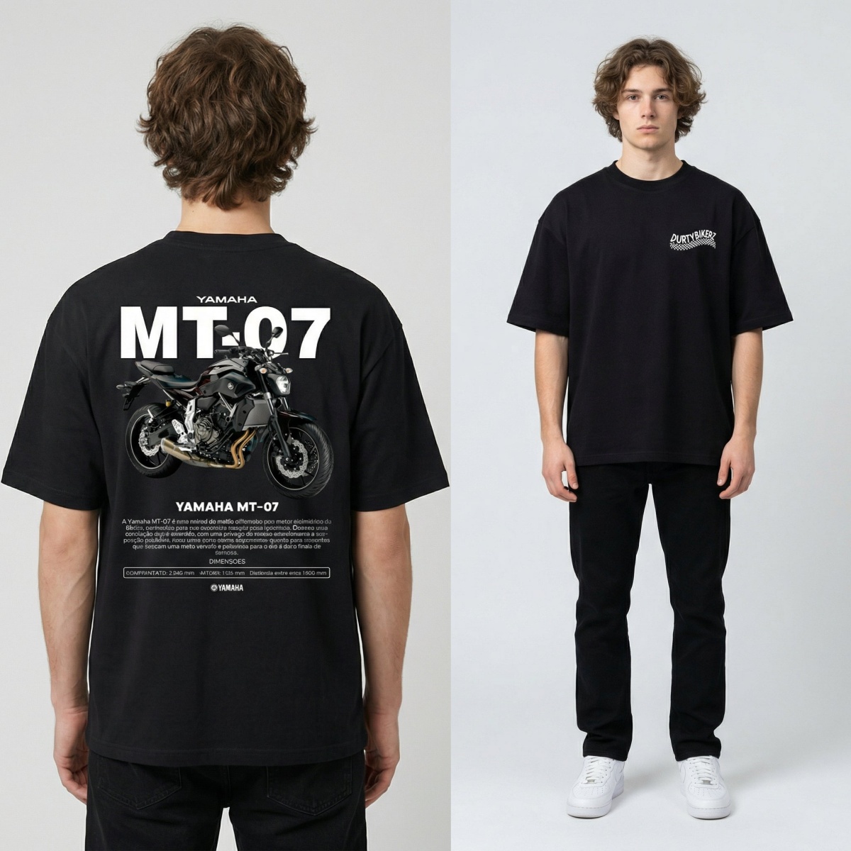 Camiseta Estilo Moto Naked Yam - Women Streetwear Brand avaliação e preço