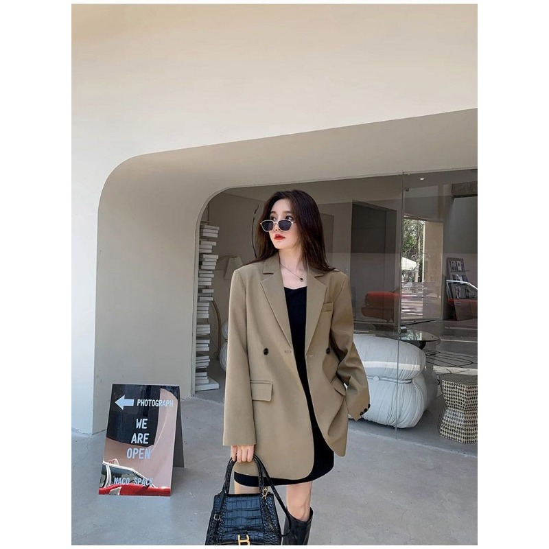 Blazer preto de manga comprida - Streetwear Brand Clothing avaliação e preço