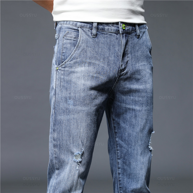 Calças Jeans Masculinas de Alg - Streetwear Brand Korea avaliação e preço