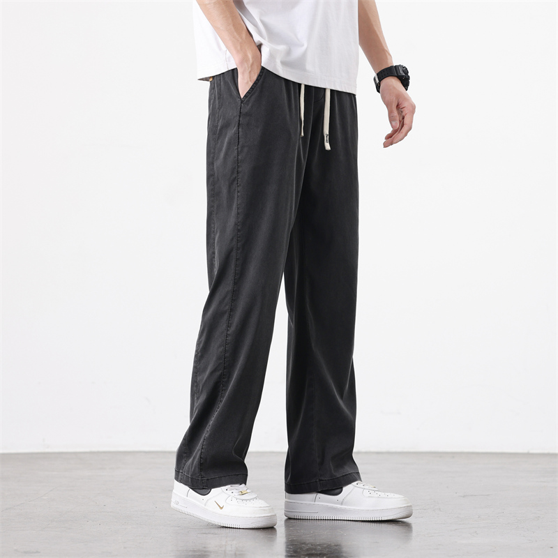 OUSSYU-Calça Suave Acolhedora  - Streetwear Brand Korea avaliação e preço