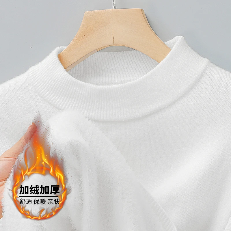 Meia gola alta malhas camisola - Streetwear Brand avaliação e preço