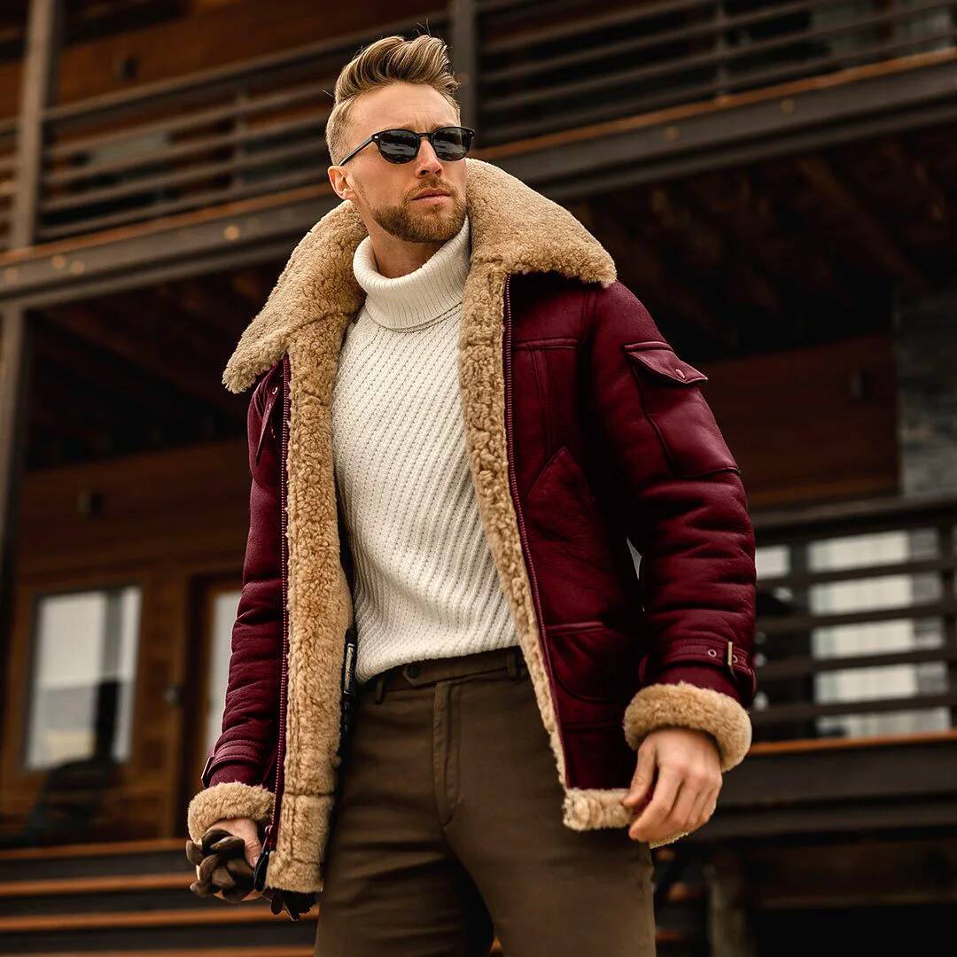 Jaqueta Masculina de Couro Ove - Brand Streetwear Taiwan avaliação e preço