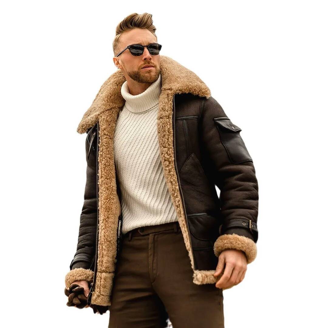 Jaqueta Masculina de Couro Ove - Brand Streetwear Taiwan avaliação e preço