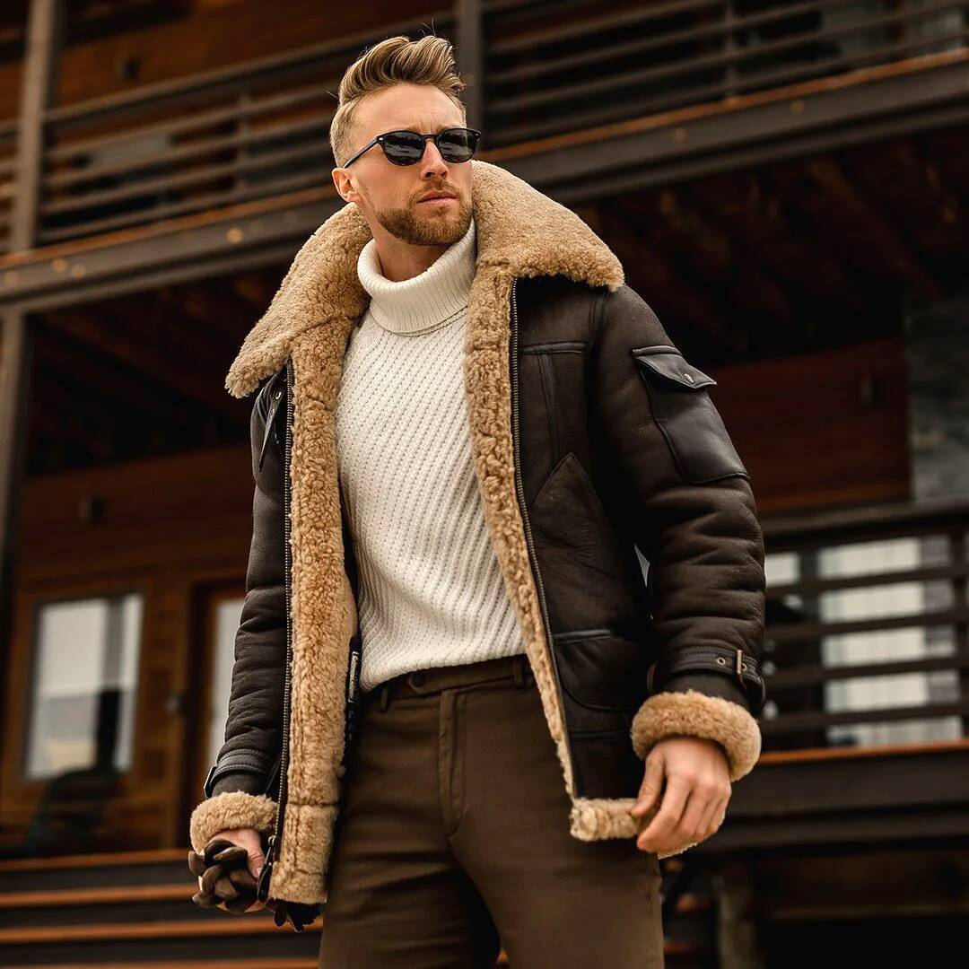 Jaqueta Masculina de Couro Ove - Brand Streetwear Taiwan avaliação e preço